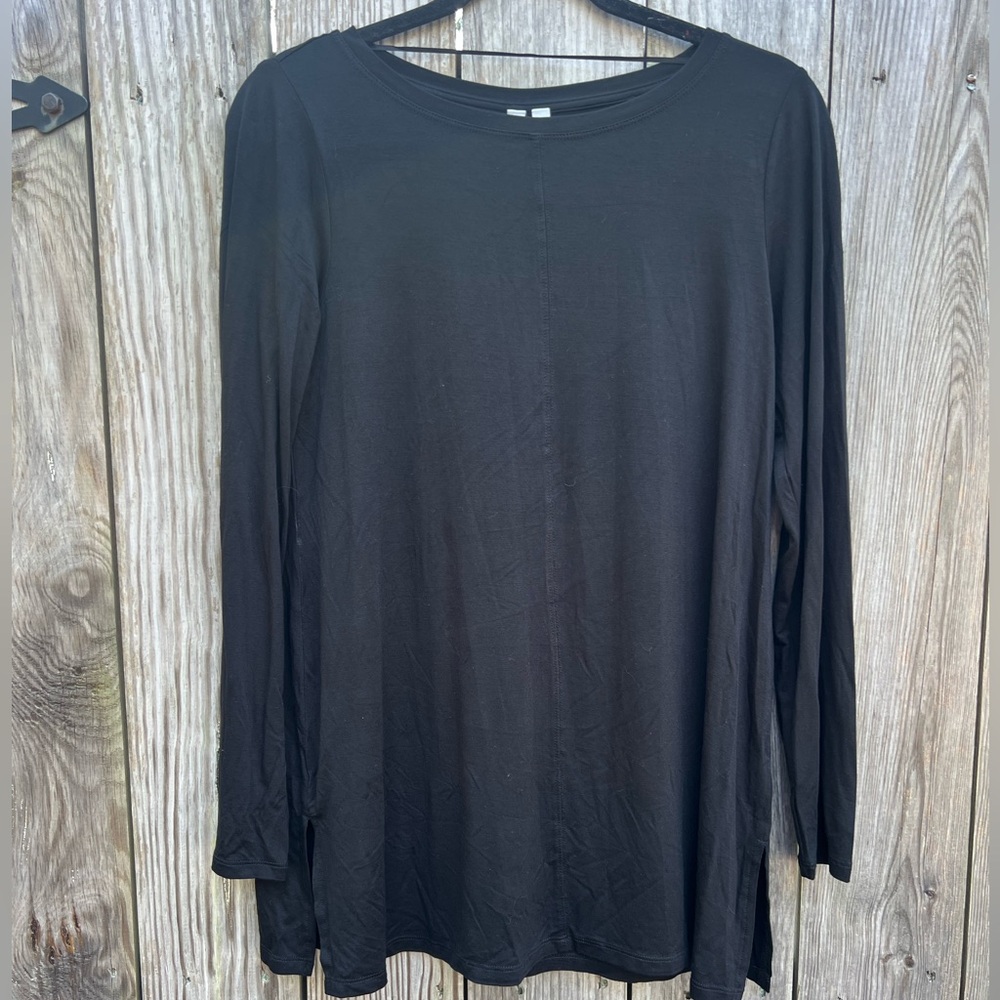 CABLE & GAUGE Black Long Sleeve Top Women’s Small NWT NEW